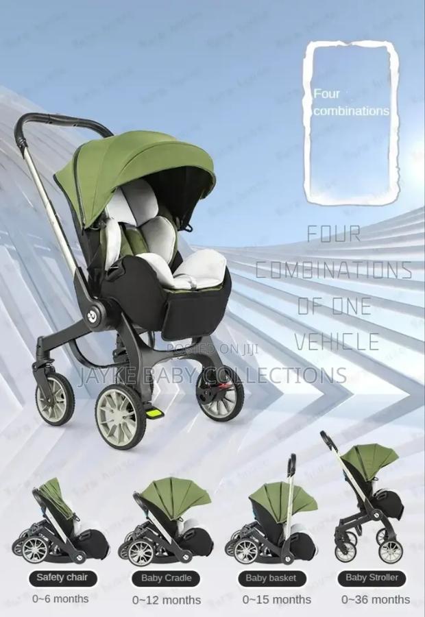 4in1 Stroller -carseat, Carrycot, Stroller Basket - thumbnail 10