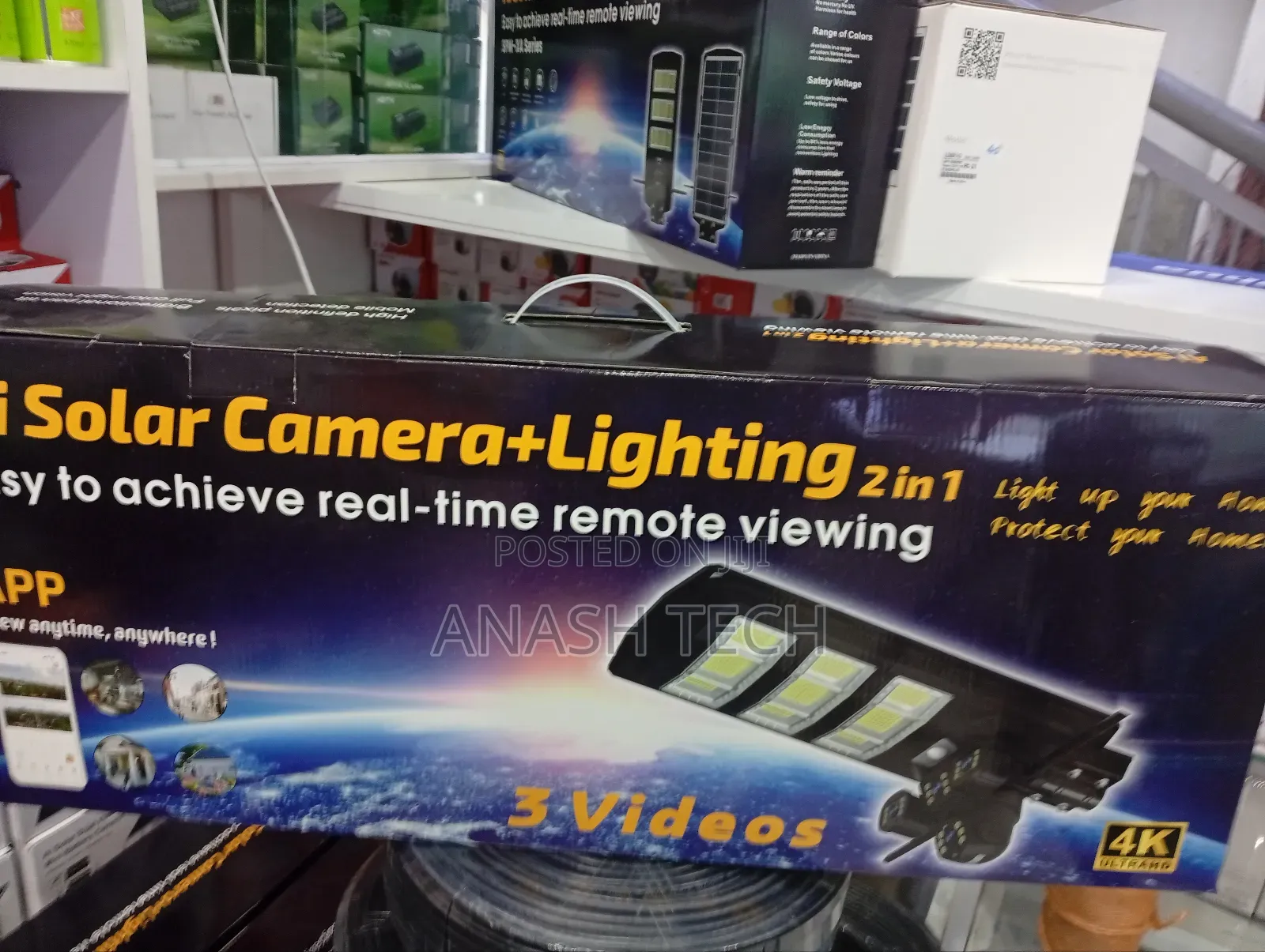 Ai 4g Solar Simcard Camera With Solar 450w Floodlight
