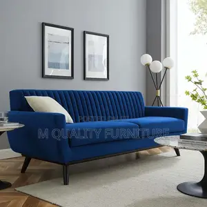 Royal Blue 3 Seater Unique Sofa