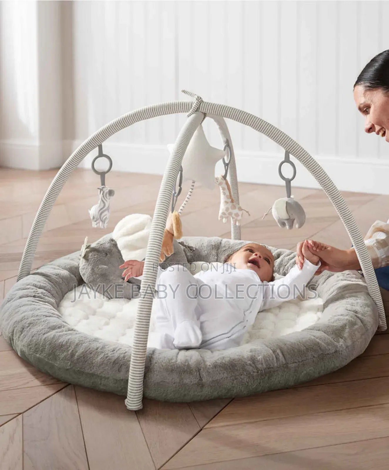 Baby Playmat Activity Gym – Soft, Safe Sensory Fun!