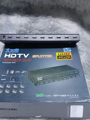  1×8 Hdmi Splitter Black Aluminum Alloy