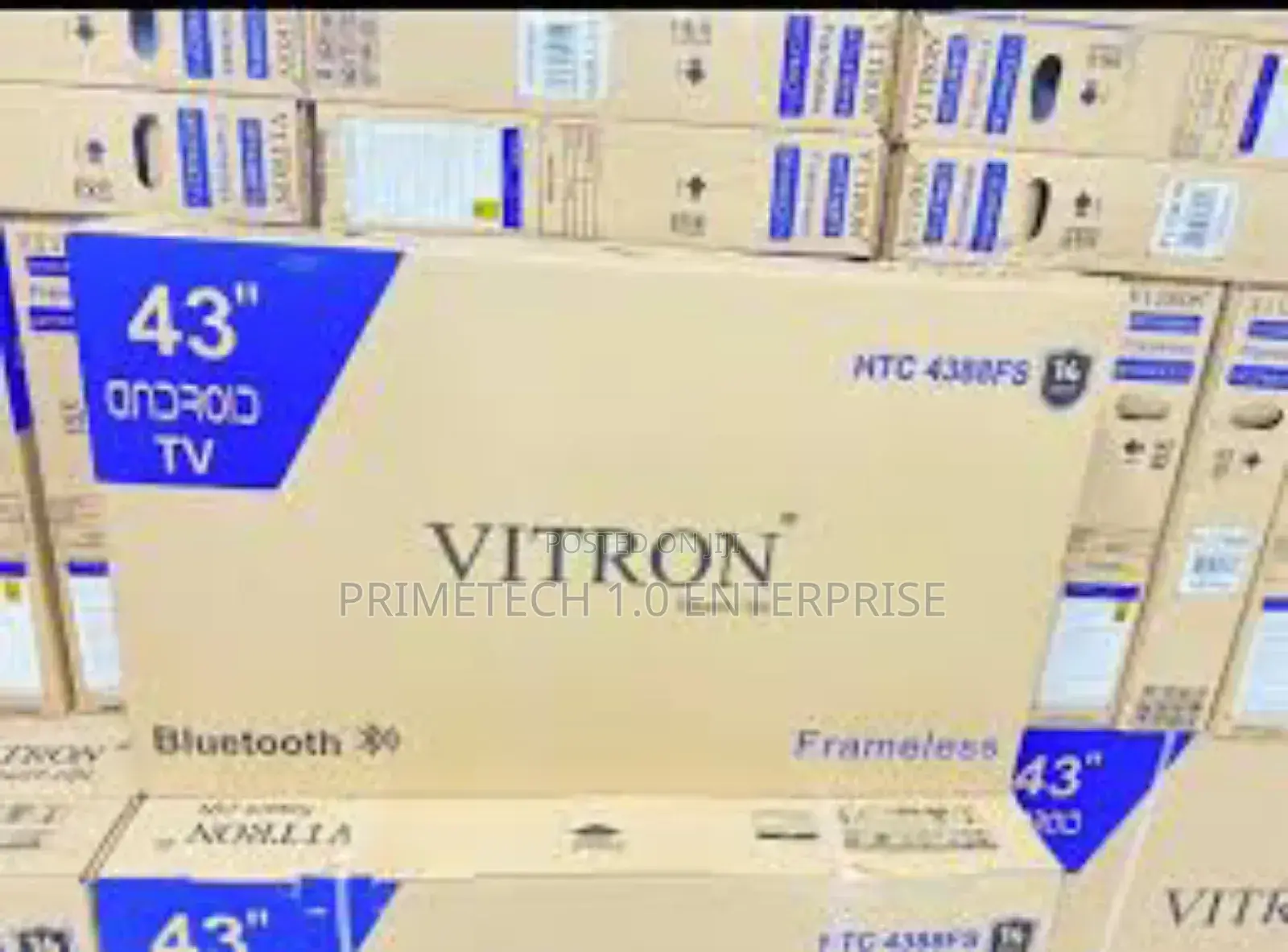 Vitron 43" Inches Tv Frameless Smart Android