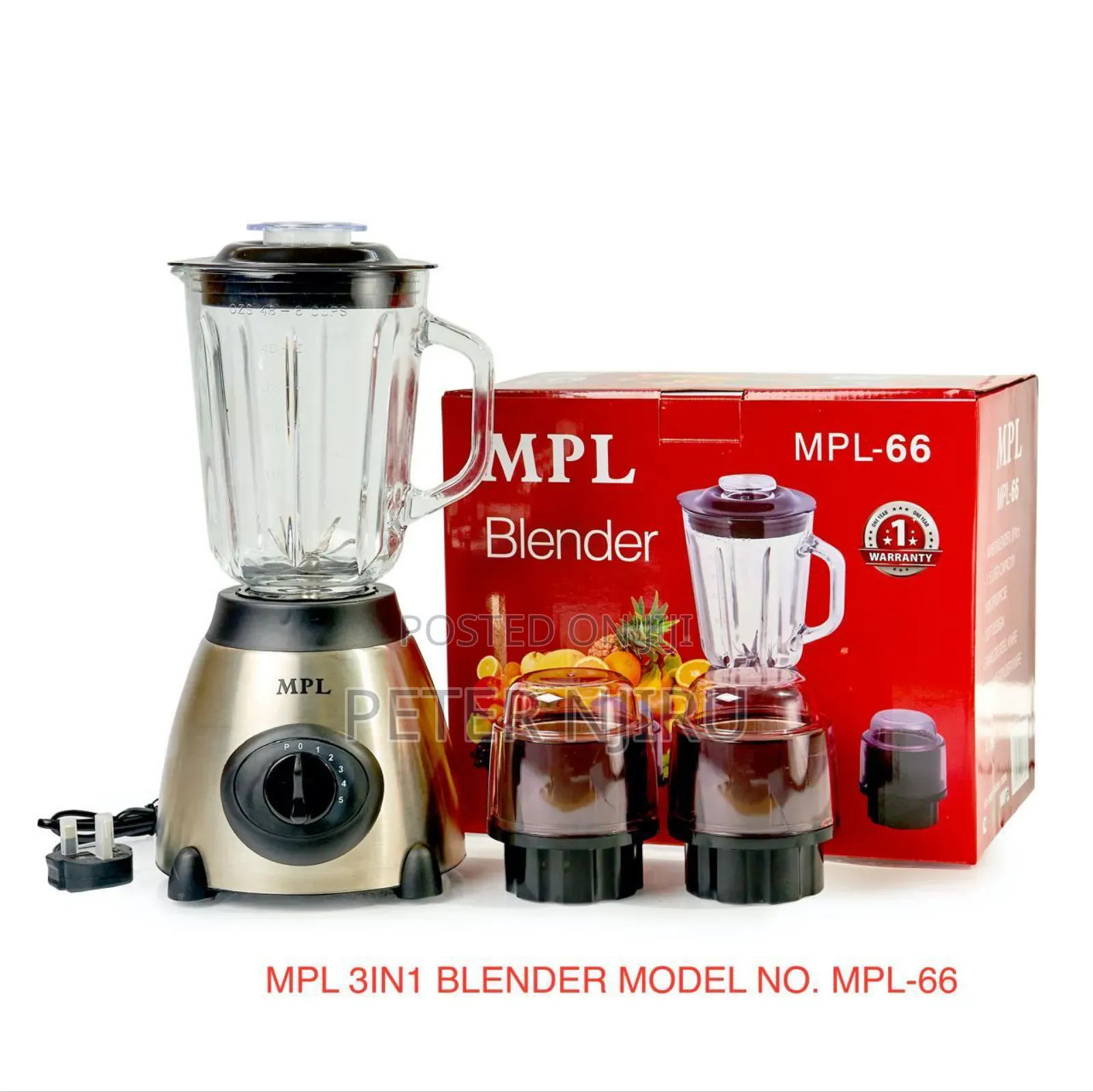 3 in 1 MPL Mettalic Base Blender