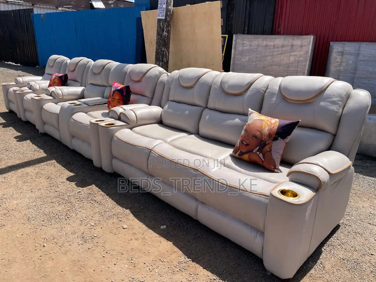 Royal Class 7 Seater Semi Recliner Sofa 3,2,1,1