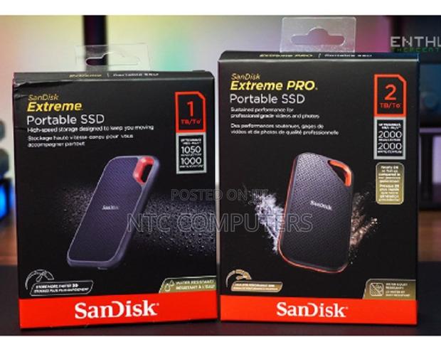 Sandisk E61 Extreme Portable External SSD V2 2tb - Black