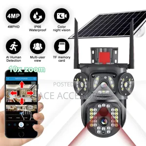 4g Solar Waterproof Humanoid Detection Cctv Ptz Camera
