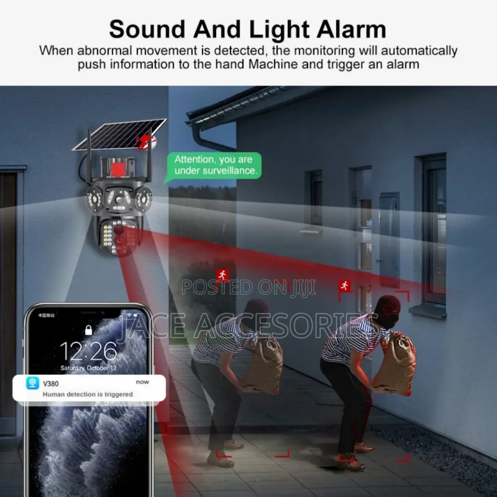 4g Solar Waterproof Humanoid Detection Cctv Ptz Camera