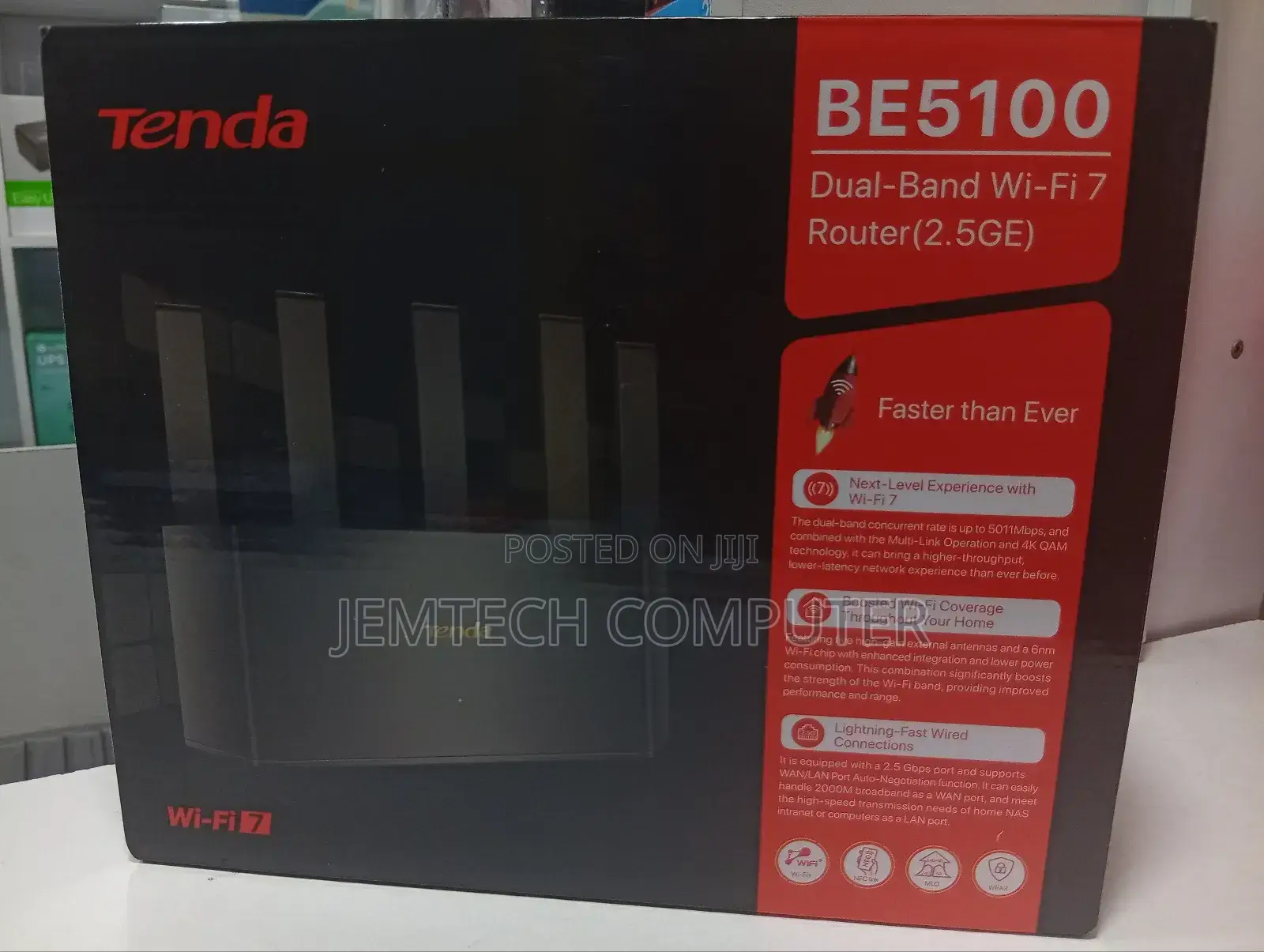 Tenda Be5100 Dual Band Wi-Fi 7 Router (Re6l Pro)