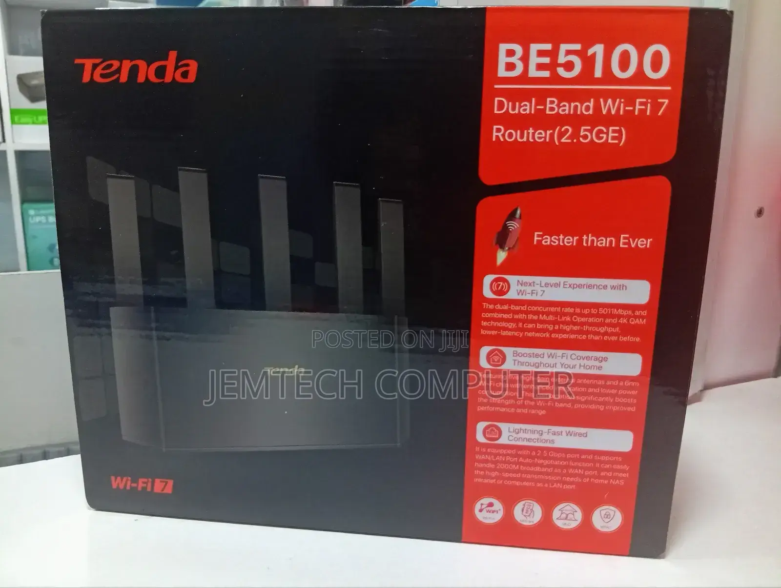 Tenda Be5100 Dual Band Wi-Fi 7 Router (Re6l Pro)