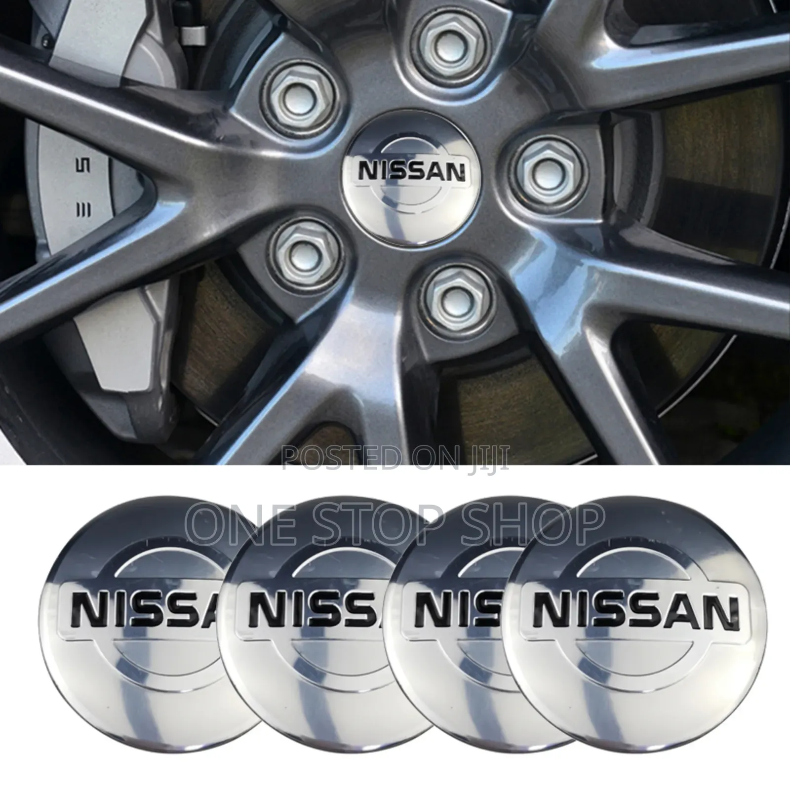 4pcs Nissan Wheel Hub Centre Cup Sticker