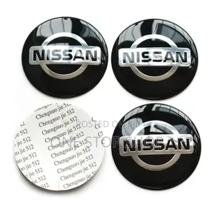 4x Universal Wheel Centre Rim Hub Sticker With Nissan Logo