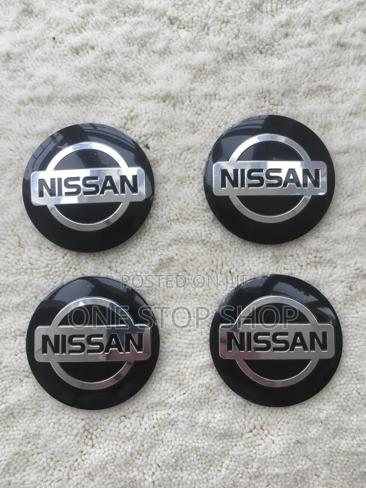 4x Universal Wheel Centre Rim Hub Sticker With Nissan Logo