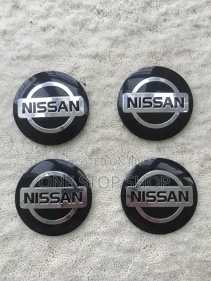4x Universal Wheel Centre Rim Hub Sticker With Nissan Logo