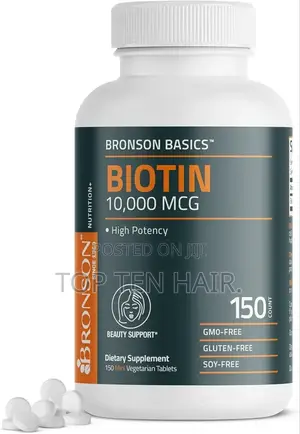 Bronson Biotin Vitamin B7 Supplement. 5000mcg. 150 Tablets