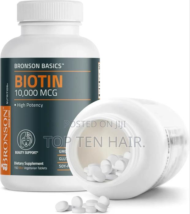 Bronson Biotin Vitamin B7 Supplement. 5000mcg. 150 Tablets - thumbnail 3