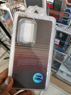 Carbon Fiber Camera Ring Case for Samsung Galaxy S24 Ultra - thumbnail 2