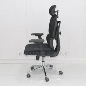 Executive Chair: Black Ergonomic High-Back Chair