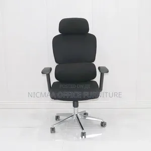 Executive Chair: Black Ergonomic High-Back Chair