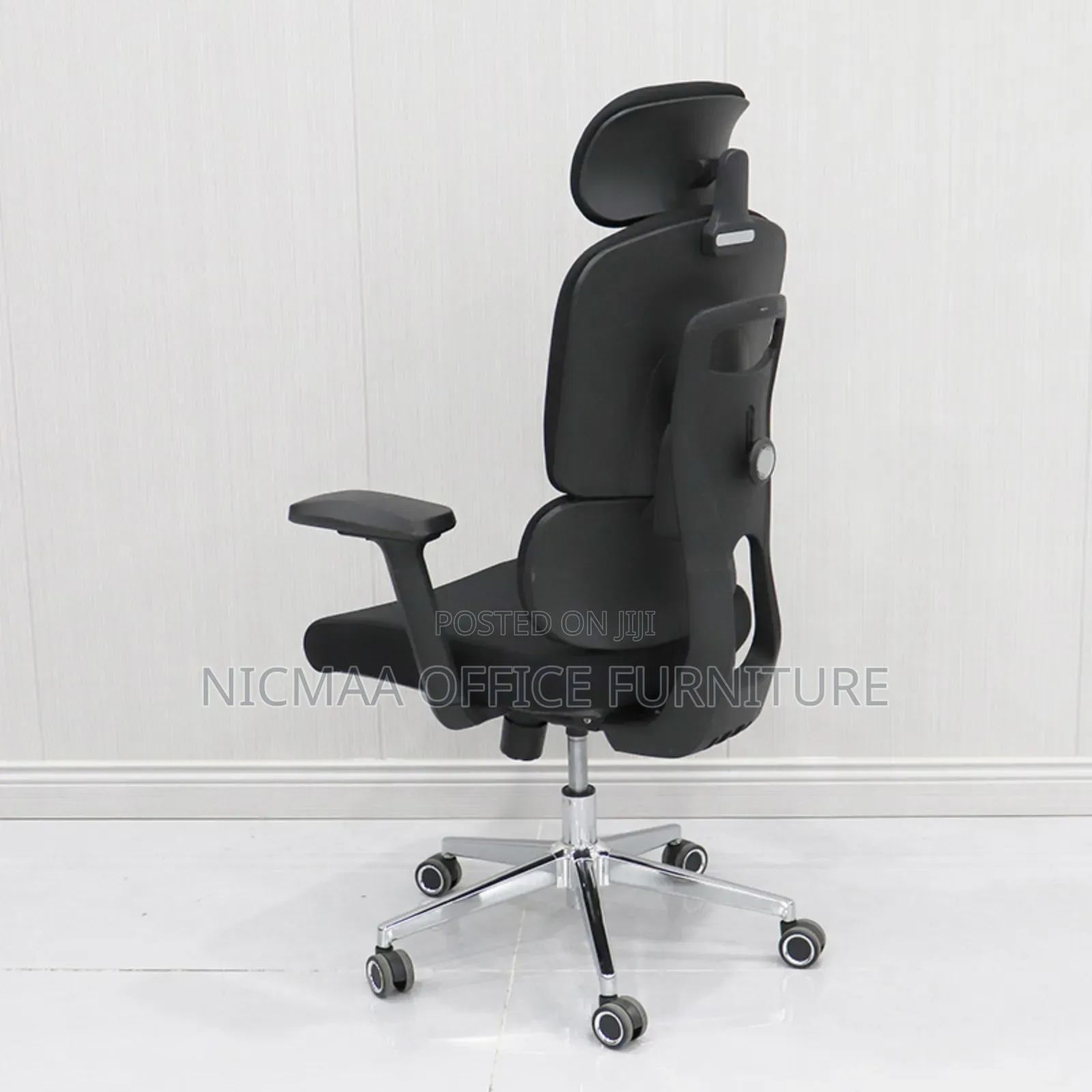 Executive Chair: Black Ergonomic High-Back Chair