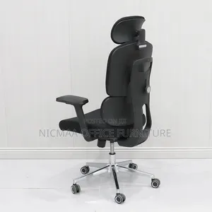 Executive Chair: Black Ergonomic High-Back Chair