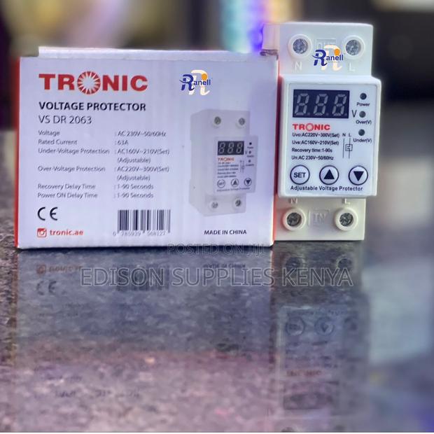 Tronic Adjustable Voltage Protector 63amps Double Pole 2p - main view
