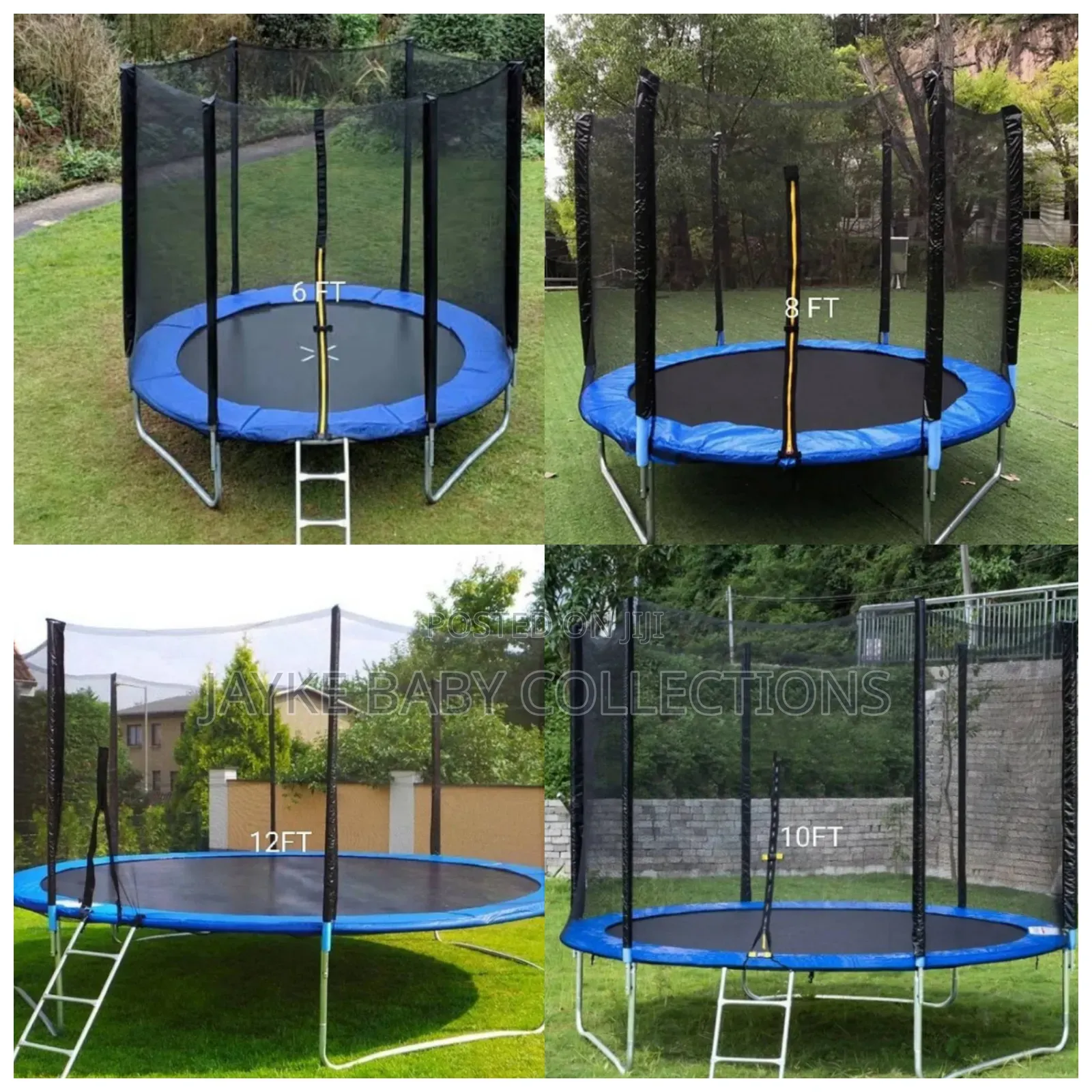 Kids Family Trampolines With Safety Net