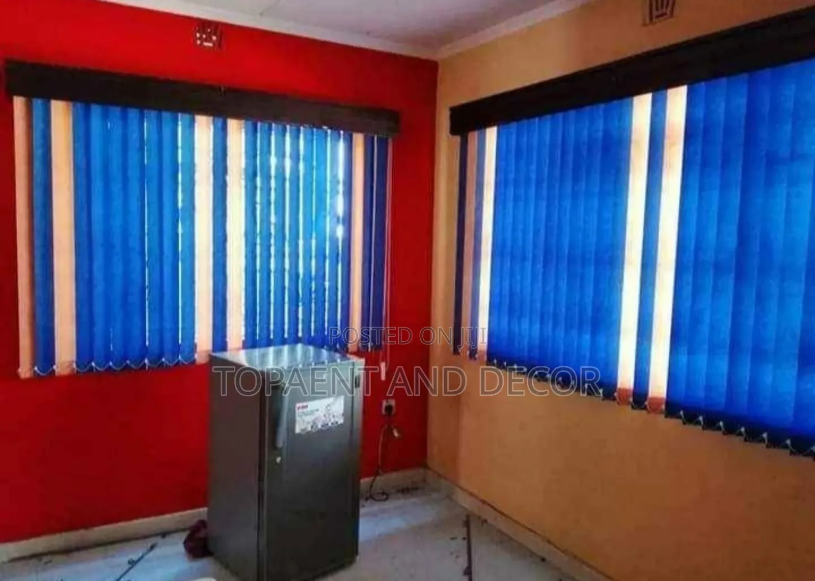 Two Toned Vertical Office Blinds Perfect Blend of Style