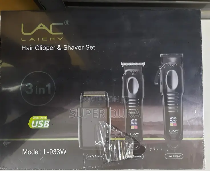 Shaving 3 In1 Set.Cordless Lac L-933w Hair Clipper /Trimmer