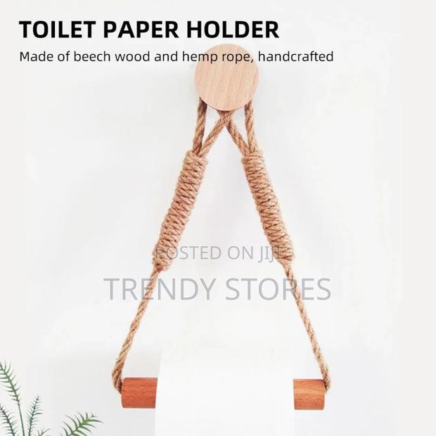 Bamboo Paper Towel Holder