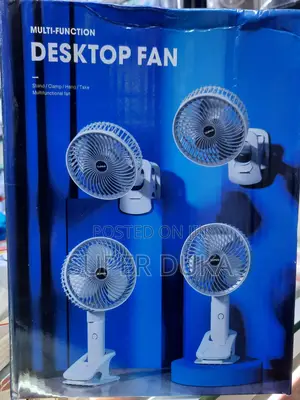 Desktop Fan.Cordless 3 Speed (Clip on/Clamp,Stand)