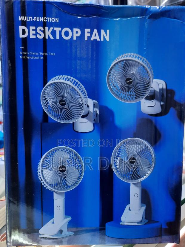 Desktop Fan.Cordless 3 Speed (Clip on/Clamp,Stand)
