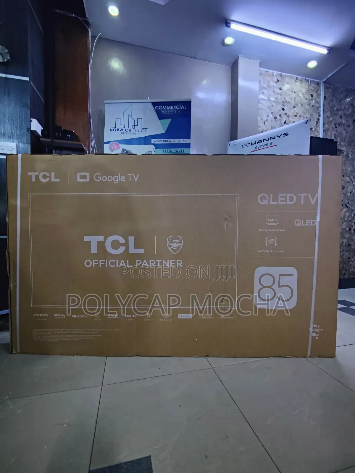 Tcl 85′′ 85c655 Qled Pro Advanced Uhd Google Tv