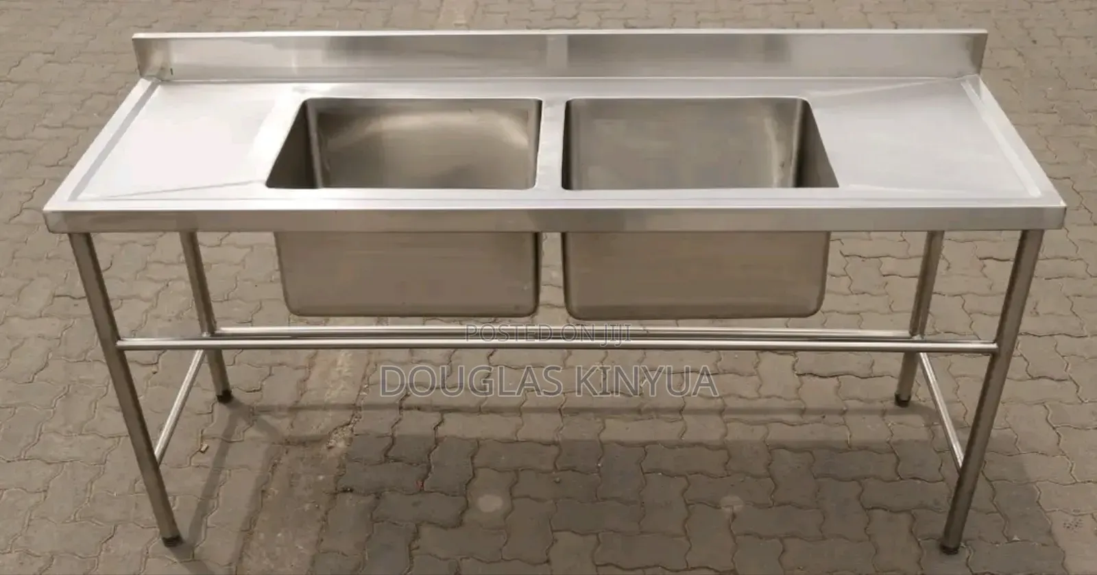 Stainless Steel Commercial Sink (2bowl)::