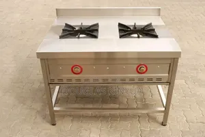 Commercial 2gas Cooker Stainless Steel.