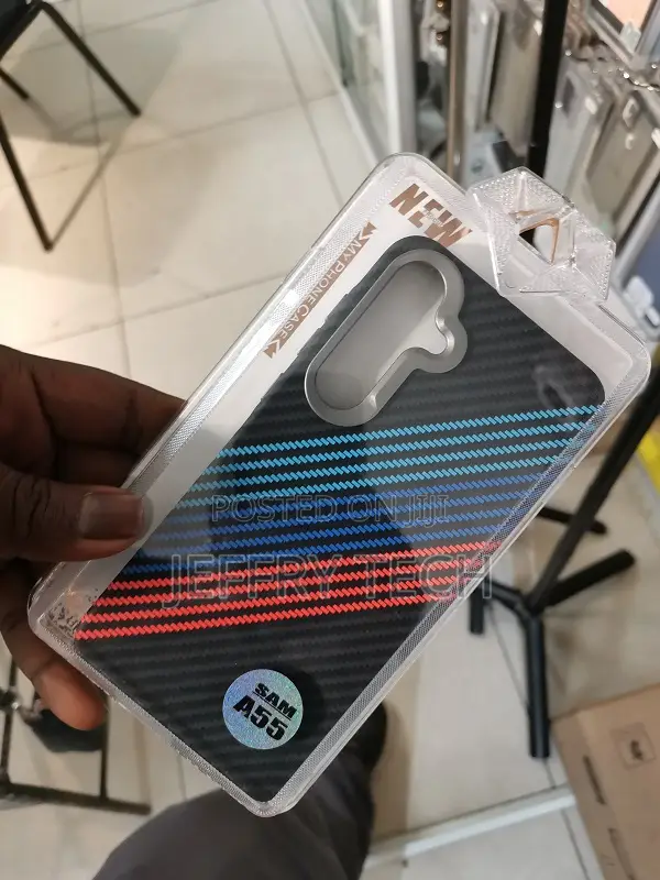Durable Carbon Fiber Pattern Protective Case for Galaxy A55