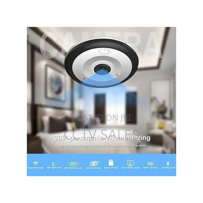 V380 Pro Fisheye Nanny Camera With Night Vision