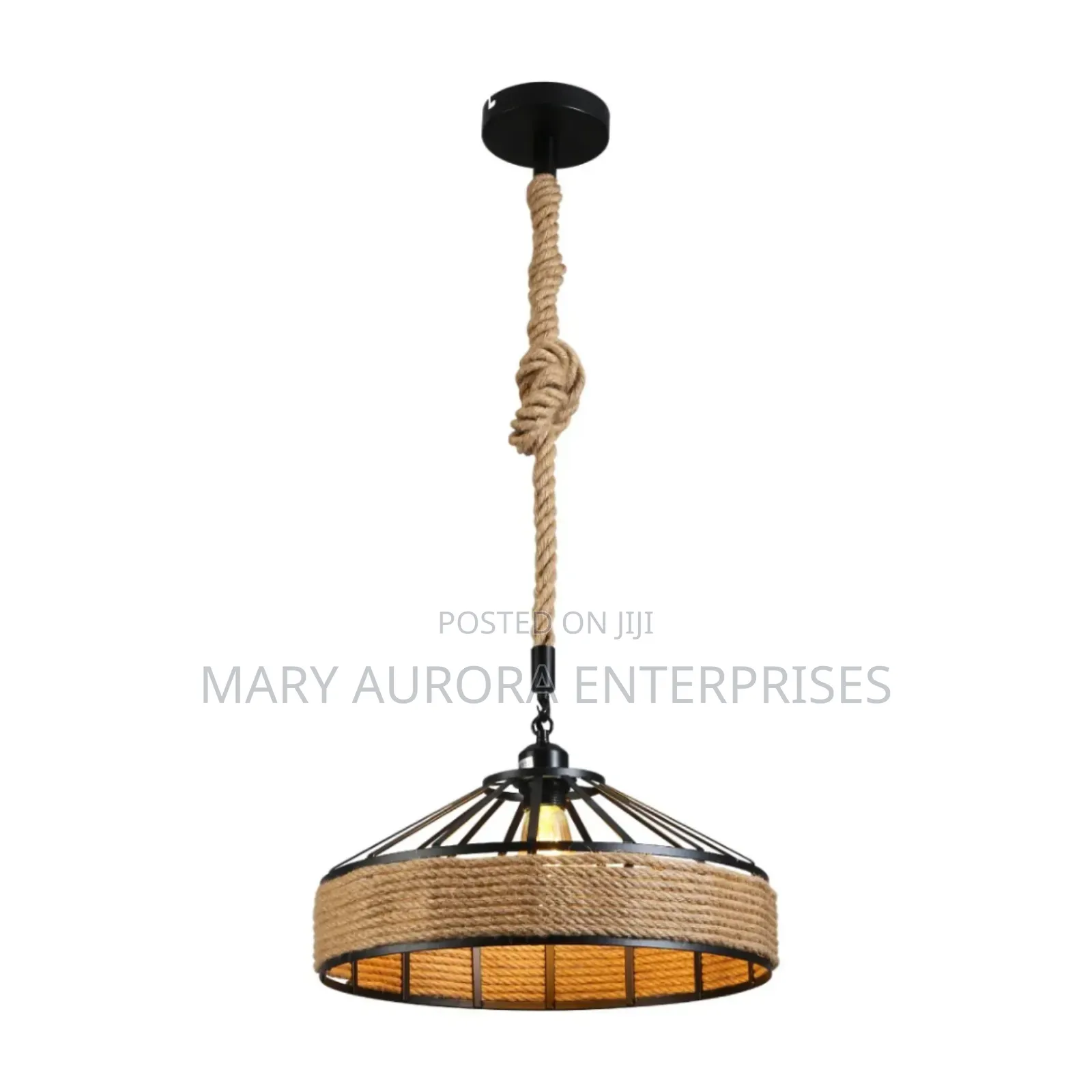 Hemp Rope Pendant Light