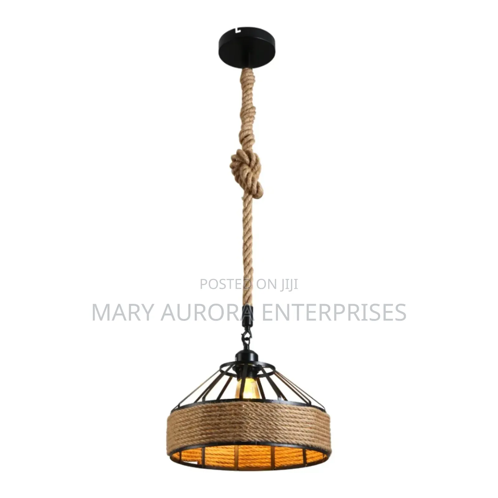 Hemp Rope Pendant Light