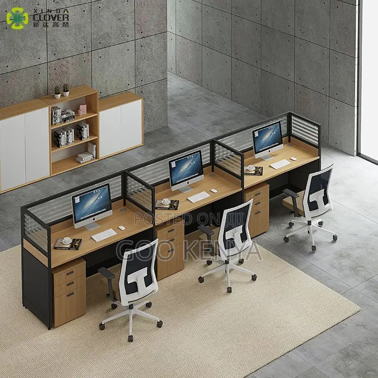 Office Desk 2-Way Cubicle Office Workstation