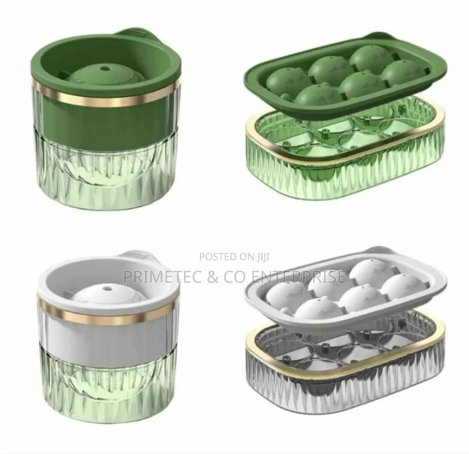 2 in 1 Ice Cube Maker With Tray and Ball Maker