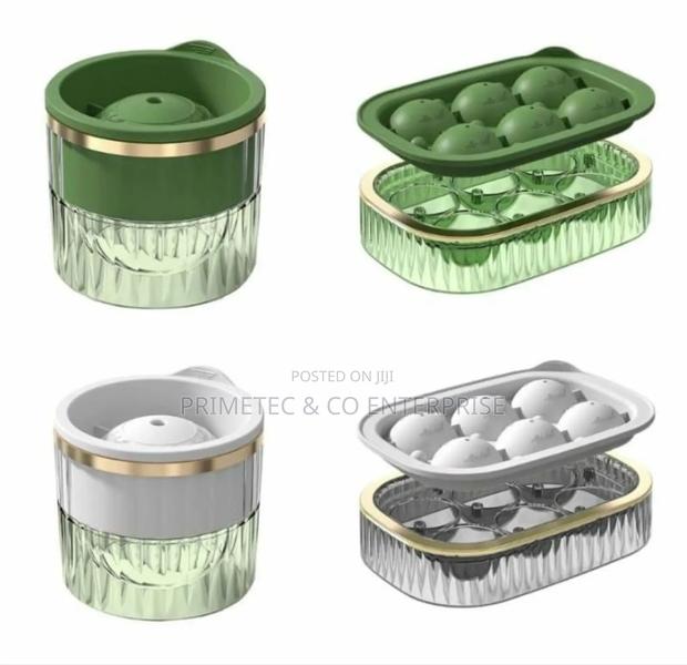 2 in 1 Ice Cube Maker With Tray and Ball Maker