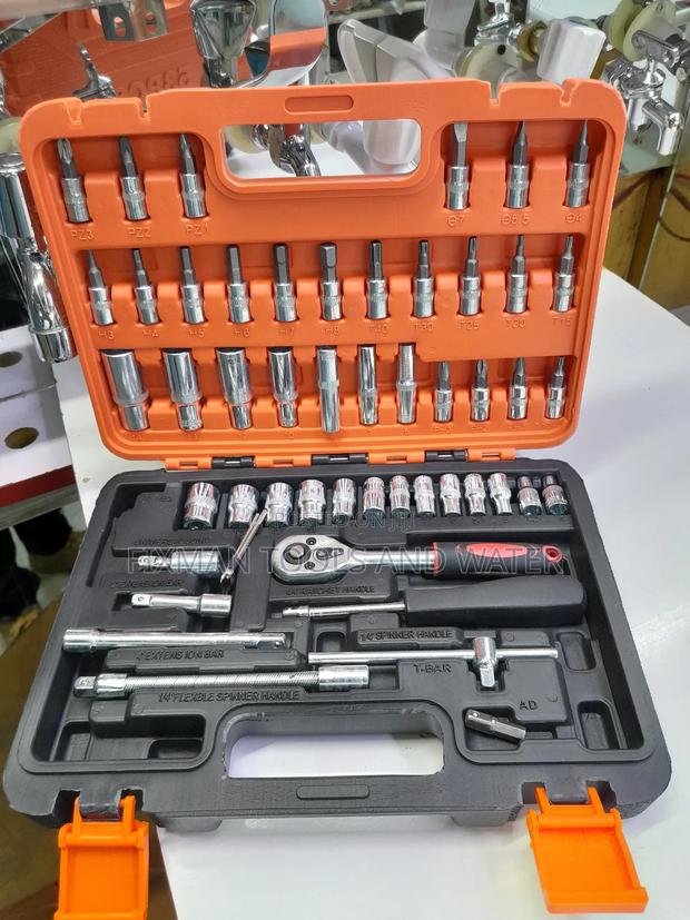 New Chrome Socket Spanner Set 53pcs - main view