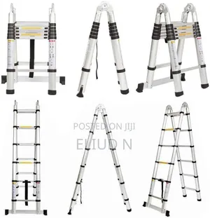 Aluminium Double Sided Ladder/Telescopic 1.9+1.9m