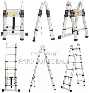 Aluminium Double Sided Ladder/Telescopic 1.9+1.9m