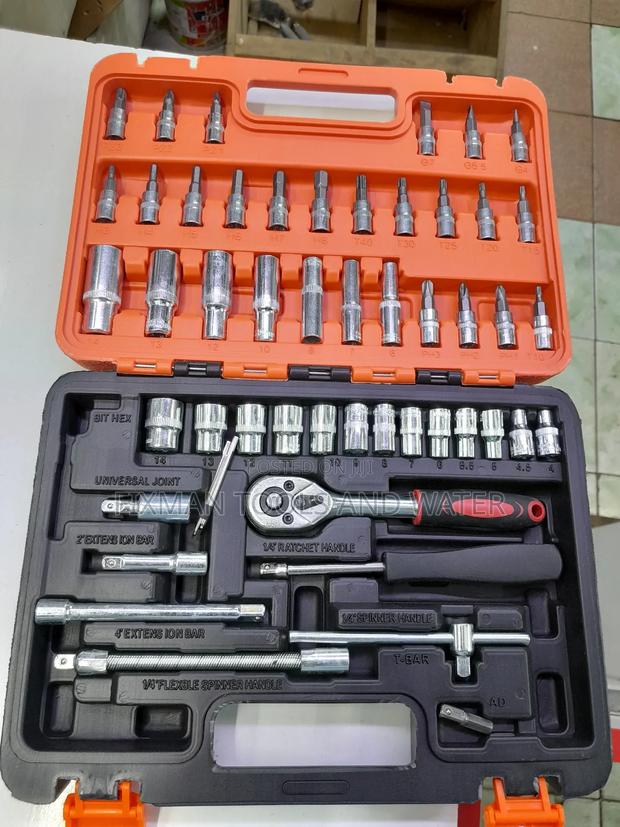 Mechanical Socket Wrench Spanners Set 53pcs