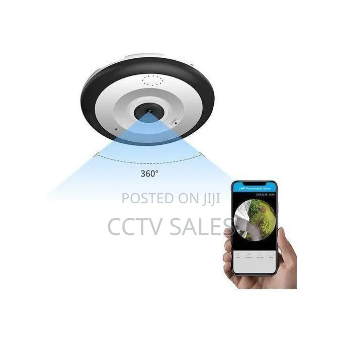 V380 Fisheye Camera With in Built Mic for Sound Recording