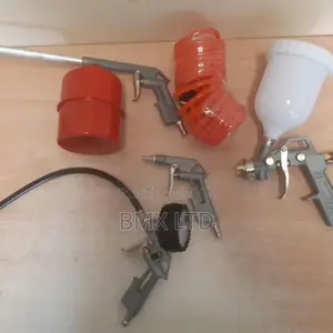 Air Pressure Tool Kit With Gauge,Hose and Nozzles