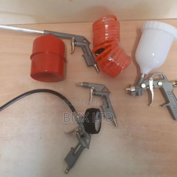 Air Pressure Tool Kit With Gauge,Hose and Nozzles