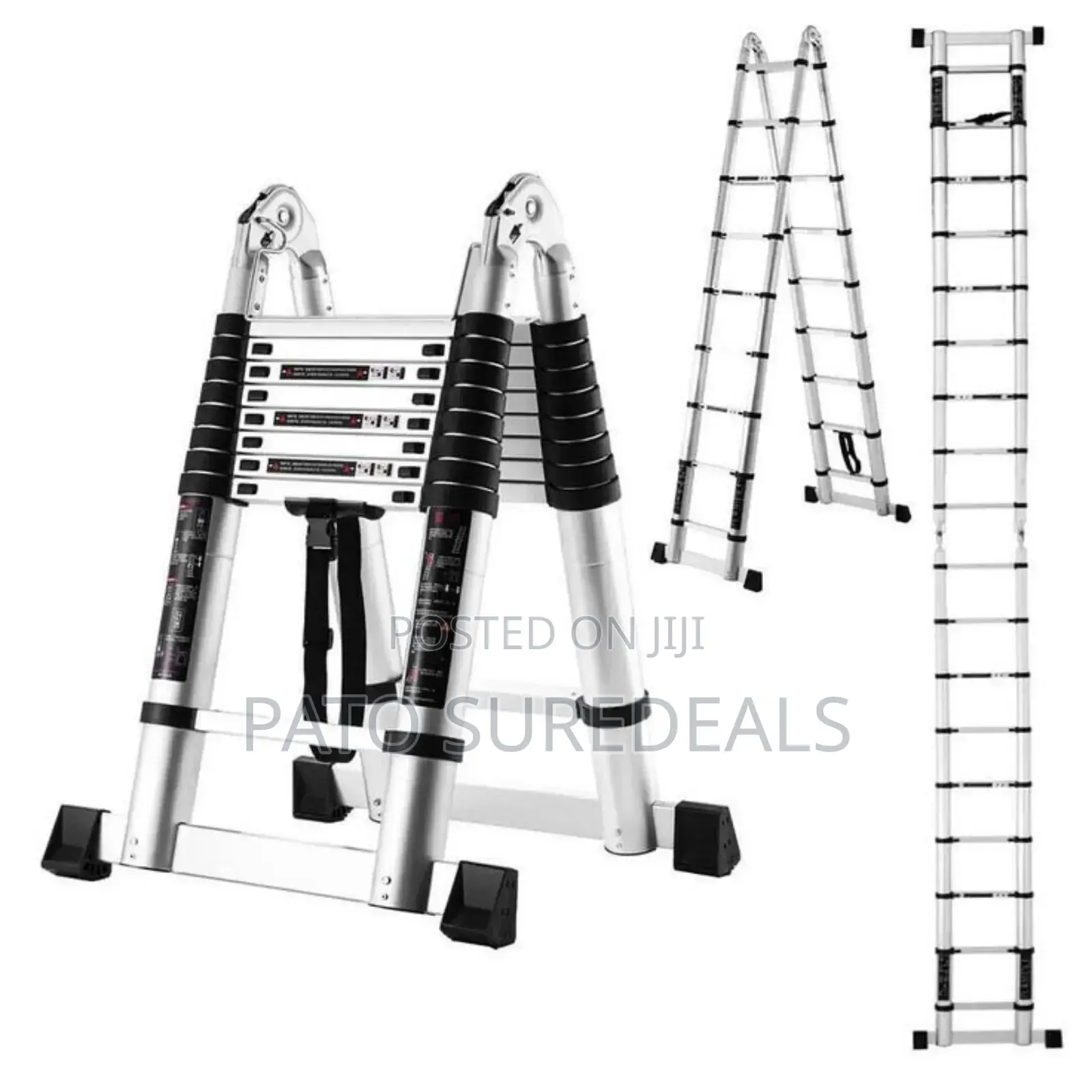 Quality Double Telescopic Ladder/Aluminium Ladder 3.1+3.1m