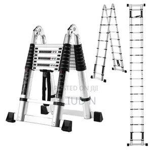 Quality Double Telescopic Ladder/Aluminium Ladder 3.1+3.1m